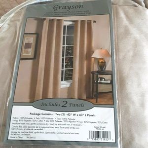 Microsuede window panels.  Brand new!